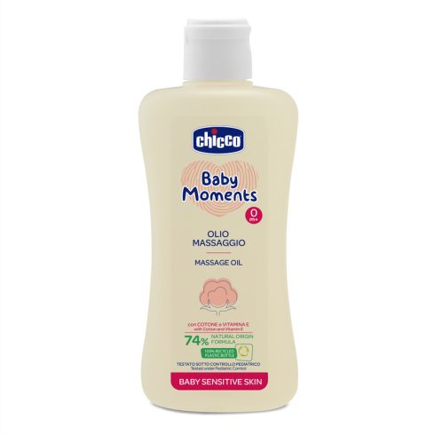  Chicco Babaolaj 200 ml - sensitive gyapotmagolaj és E-vitamin 0h +