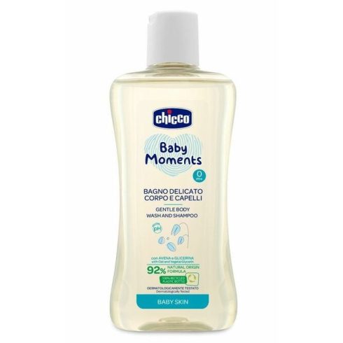 Chicco Fürdető & sampon 200 ml - újszülöttbőrre
zabkivonat és növényi glicerin, semleges pH 0+