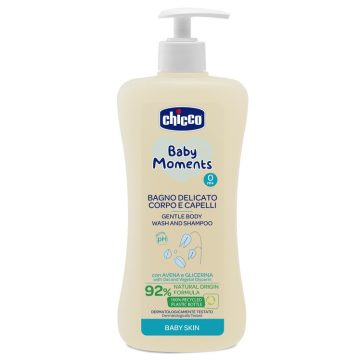   Chicco Fürdető & sampon 500 ml - újszülöttbőrre
zabkivonat és növényi glicerin, semleges pH 0+