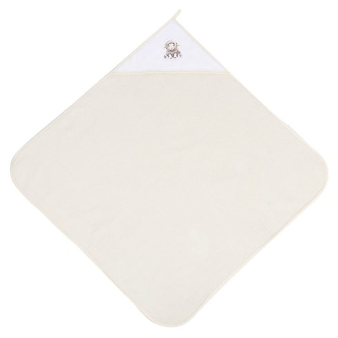 Sensillo kapucnis fürdőlepedő 80*80 cm - bézs bárány