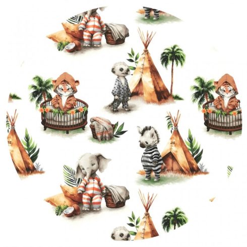 Baby Shop fejvédő kiságyba - Tigris és barátai 