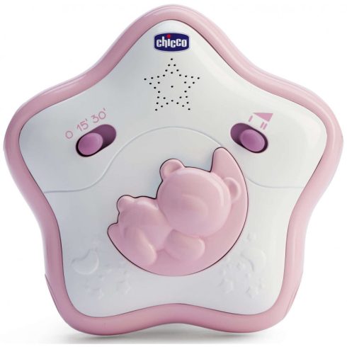 Chicco Rainbow Sky kiságy játékhíd és éjszakai fény elemes 0+ rózsaszín