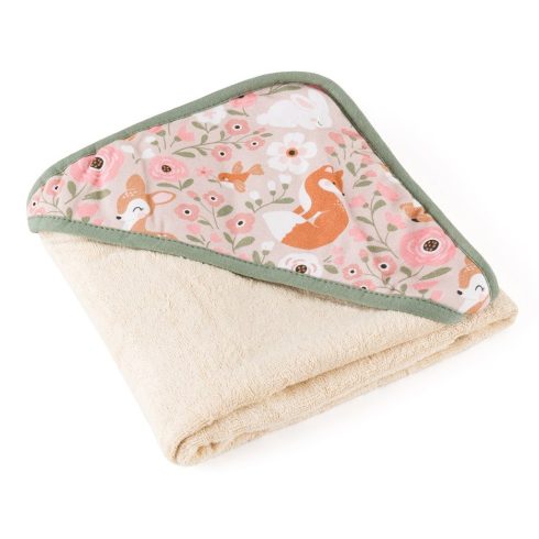 P&M Loulou Bambusz törölköző kapucnival 100 x 100 cm - Rosy Wilderness