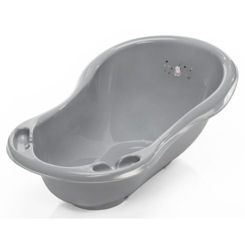 Zopa babakád leeresztő dugóval 84 cm - “Unikornis” szürke/rózsaszín