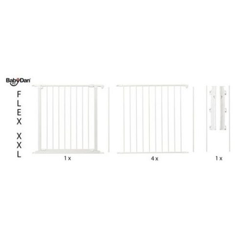 Babydan Olaf XXL térkorlát 90-350 cm - fehér