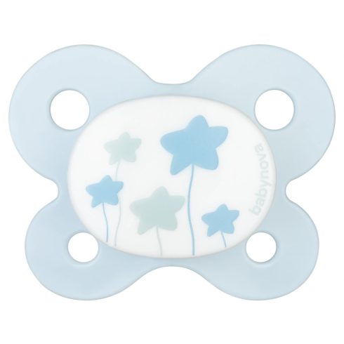 Baby-Nova Anatómiai nyugtató szilikon cumi 0-2 hó - kék csillag