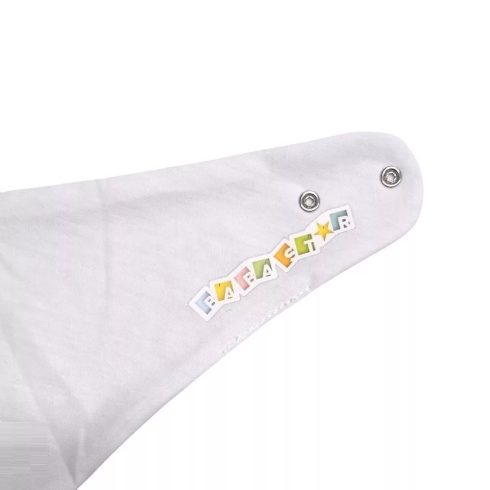 Babastar pamut baba nyálkendő - fehér Őzike és Róka