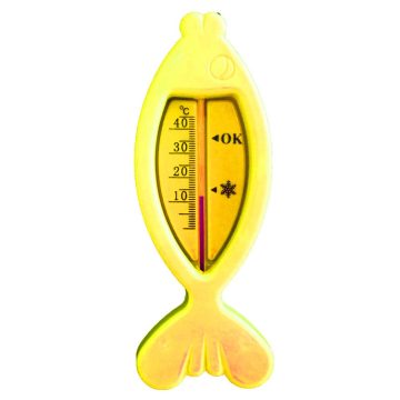 Baby Bruin halacskás fürdővízhőmérő - sárga