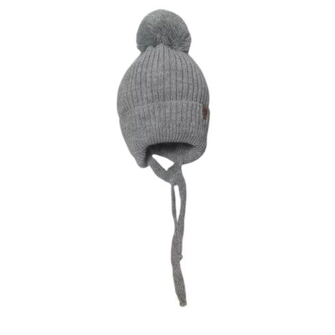 Minimanó téli kötött sapka (40-42) - Szürke "g" 