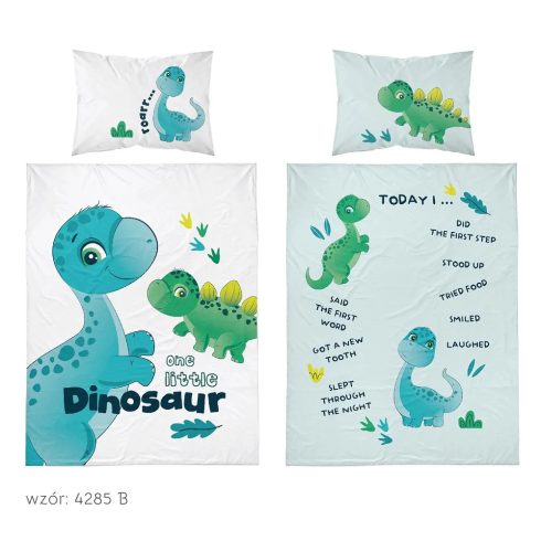 Pamut ágynemű huzat 90*120 cm - Little dinó