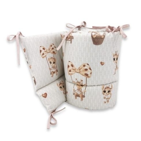Baby Shop fejvédő kiságyba - zsiráf bézs