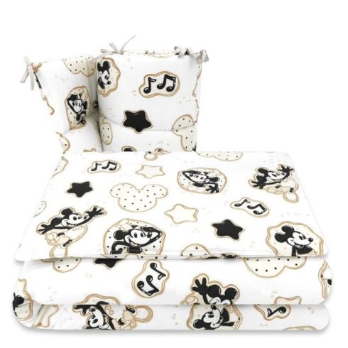 Baby Shop 3 részes ágynemű garnitúra - Mickey bézs 