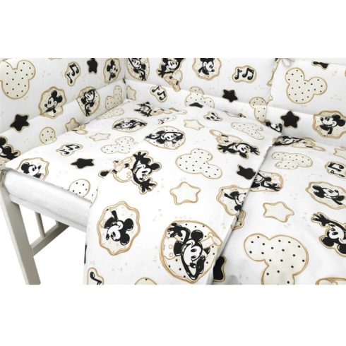 Baby Shop 3 részes ágynemű garnitúra - Mickey bézs 