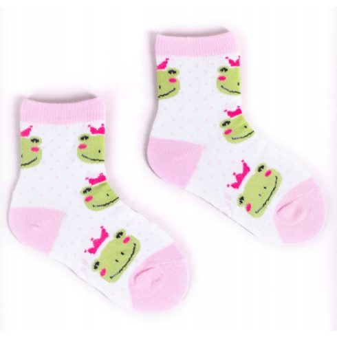 Yo! zokni 17/19 - zöld béka