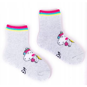 Yo! zokni 20/22 - szürke egyszarvú