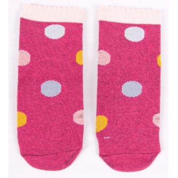 Yo!club pamut zokni (20/22) - pink pöttyös