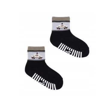 Yo!club ABS csúszásgátlós zokni (20-22) - fekete/tank