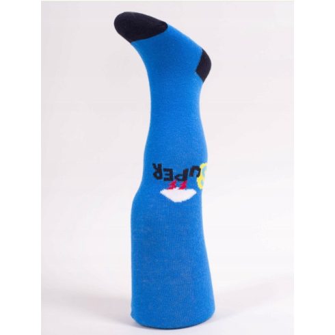 Yo!Club pamut harisnyanadrág fiú (80-86) - kék/fekete/szuperhős maci