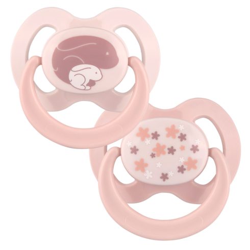 Baby-Nova szilikon fogszabályzós cumi 0-6 hó 2db/csom - nyuszi 