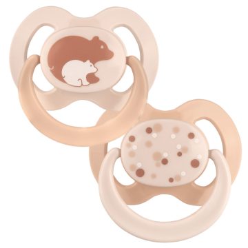   Baby-Nova szilikon fogszabályzós cumi 0-6 hó 2db/csom - maci