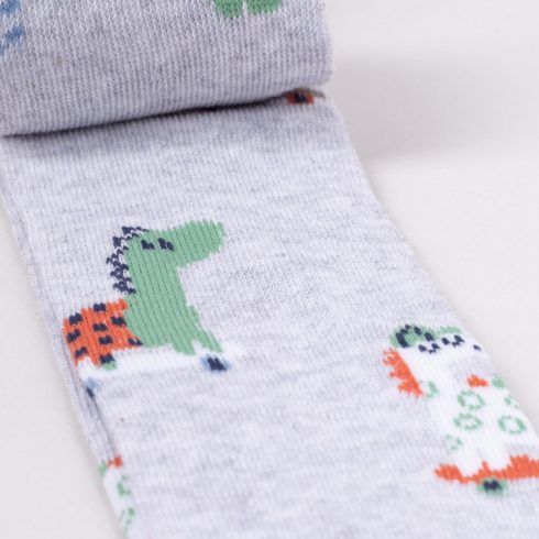 Yo! Baby pamut harisnyanadrág fiú (56-62) - szürke/dínók