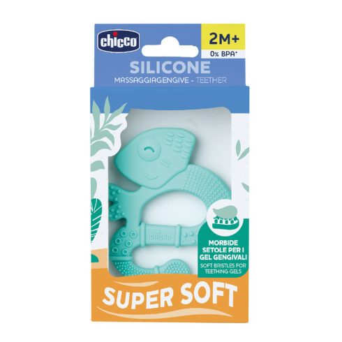 Chicco szuperpuha szilikon rágóka - Kaméleon 2hó+