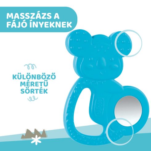 Chicco Koalás hűsítő rágóka acélbetétes kék 4hó+ 