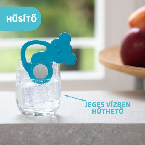 Chicco Koalás hűsítő rágóka acélbetétes kék 4hó+ 