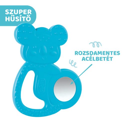 Chicco Koalás hűsítő rágóka acélbetétes kék 4hó+ 