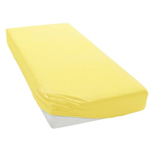Baby Shop pamut,gumis lepedő 60*120 - 70*140 cm-es matracra használható - sárga 