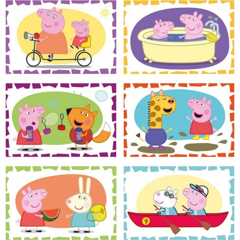 Clementoni Peppa Malac kockakirakó 6db-os szett 