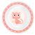 Canpol babies műanyag tányér - rózsaszín cica