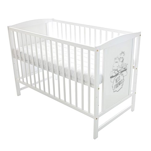  Bajka fehér 60*120 cm kiságy - Best friends