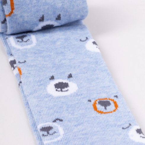 Yo! Baby pamut harisnyanadrág fiú (68-74) - világoskék/mackó