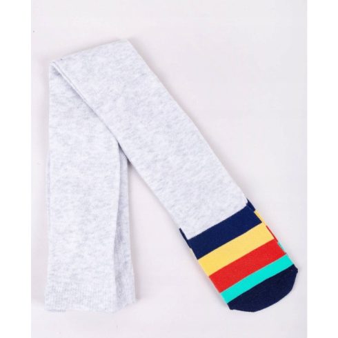 Yo! Baby pamut harisnyanadrág fiú (68-74) - szürke/"Super Hero"