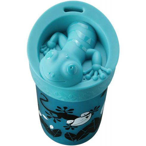 Tommee Tippee Itatópohár felboríthatatlan tetővel 18+ 300ml zöld kaméleon