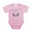 Rövid ujjú baba body - Hamarosan érkezem rózsaszín (56)