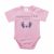 Rövid ujjú baba body - Hamarosan érkezem rózsaszín (56)