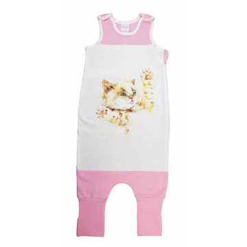 Ujjatlan tipegő hálózsák cica mintával 1 TOG  (68-80) 