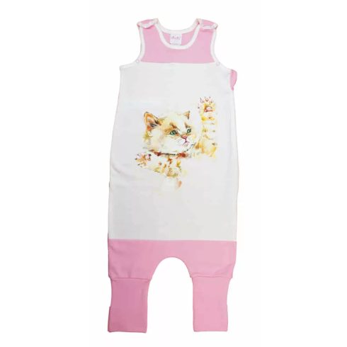 Ujjatlan tipegő hálózsák cica mintával 1 TOG  (68-80) 