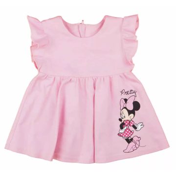   Fodros ujjú kislány nyári ruha Minnie egér mintával (74)