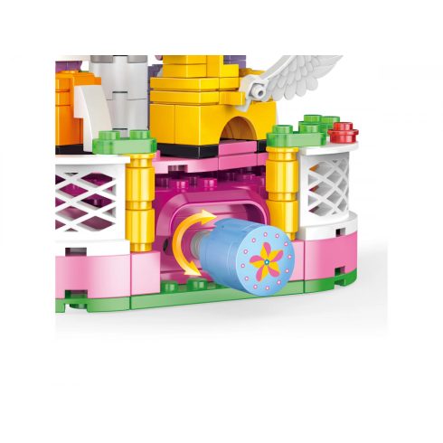 COGO 4566 építőjáték lányoknak 430 db építőkocka - Körhinta – forgatható