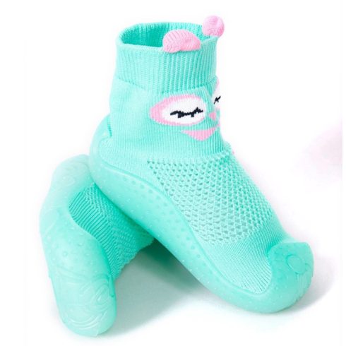 Yo!club zoknicipő 21-es - zöld bagoly