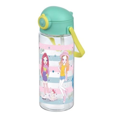 Titiz szívószálas kulacs 400ml - Love Cute