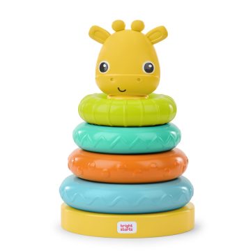   BRIGHT STARTS Játék rakodó torony zsiráf Giraffe Tower™ 6m+