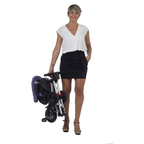 Qplay Nova rubber teljesen összecsukható tricikli - kék