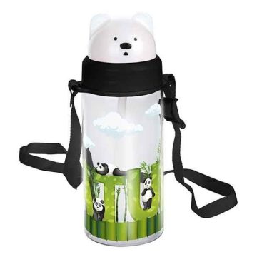 Titiz szívószálas kulacs 400ml - Nature