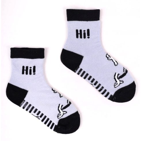 Yo!club ABS csúszásgátlós zokni (20-22) - szürke/fekete Hi!