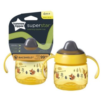   Tommee Tippee Superstar Weaning Sippee Cup csőrös pohár 190 ml 4m+ - Sárga