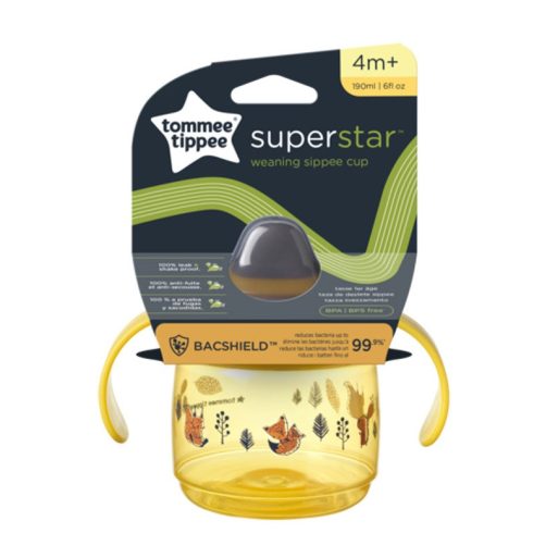 Tommee Tippee Superstar Weaning Sippee Cup csőrös pohár 190 ml 4m+ - Sárga